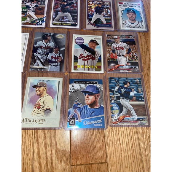 Freddie Freeman Baseball Card Bundle Lot x16 2017-2020‎ Atlanta Braves Dodgers - Picture 3 of 12